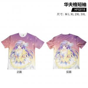 HFG018 约会大作战 动漫 华夫格短袖