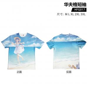 HFG017 约会大作战 动漫 华夫格短袖