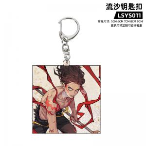 LSYSK011 哪吒之魔童闹海 电影 亚克力流沙钥匙扣