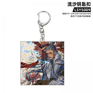 LSYSK009 哪吒之魔童闹海 电影 亚克力流沙钥匙扣
