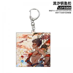 LSYSK008 哪吒之魔童闹海 电影 亚克力流沙钥匙扣