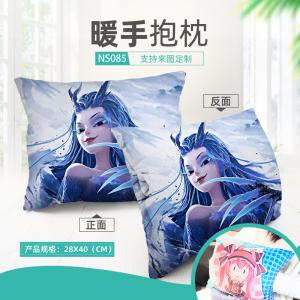 NS085 哪吒之魔童闹海 电影 细毛绒暖手抱枕