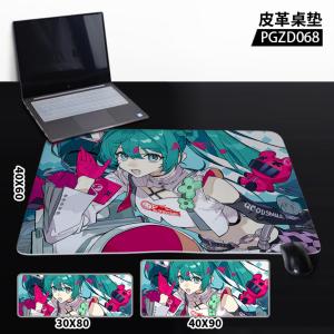 PGZD68 初音未来 动漫 皮革桌垫