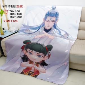 YGMT124 哪吒之魔童闹海 电影 羊羔绒毛毯