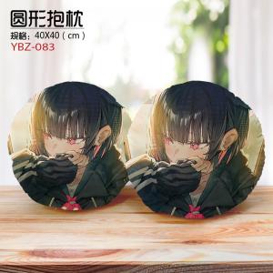 YBZ083 碧蓝档案 游戏 细毛绒圆形抱枕