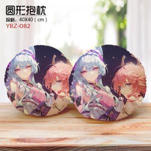 YBZ082 原神 游戏 细毛绒圆形抱枕