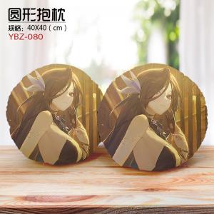 YBZ080 原神 游戏 细毛绒圆形抱枕