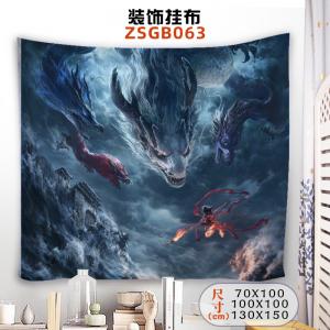ZSGB063 哪吒之魔童闹海 电影 装饰挂布