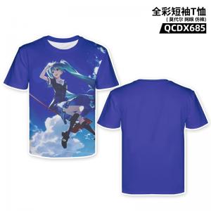 QCDX685 初音未来 动画 全彩短袖T恤