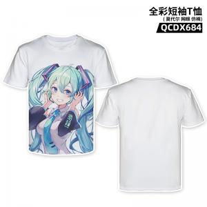 QCDX684 初音未来 动画 全彩短袖T恤