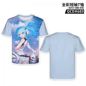 QCDX683 初音未来 动画 全彩短袖T恤