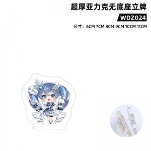 WDZLP024 初音未来 动漫 超厚亚克力无底座立牌