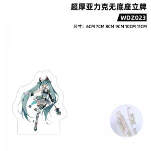 WDZLP023 初音未来 动漫 超厚亚克力无底座立牌