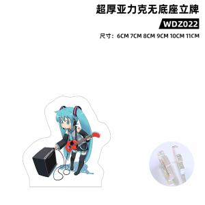 WDZLP022 初音未来 动漫 超厚亚克力无底座立牌